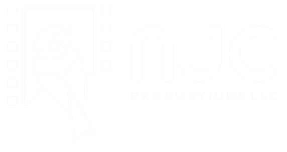 NJC Productions LLC logo with bird illustration.